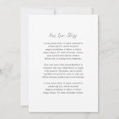 Invitation Mariage Traditionnel Élégant (Dos)