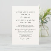 Invitation Mariage Traditionnel Formel Simple (Debout devant)
