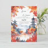 Invitation Mariage traditionnel japonais Kyoto (Debout devant)