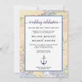 Invitation Mariage traditionnel #Nautical| MIKE / Annapolis (Devant)