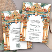 Invitation Mariage traditionnel sud-indien avec arche complex