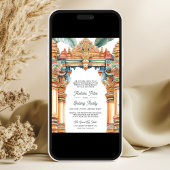 Invitation Mariage traditionnel sud-indien avec arche complex