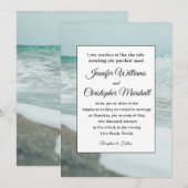 Invitation Mariage tropical (Devant / Derrière)