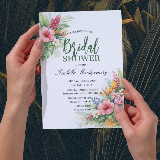 Invitation Mariage Tropical