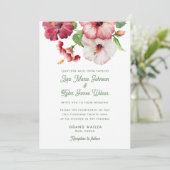 Invitation Mariage tropical (Debout devant)