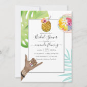 Invitation Mariage tropical à Hawaï Aloha (Devant)