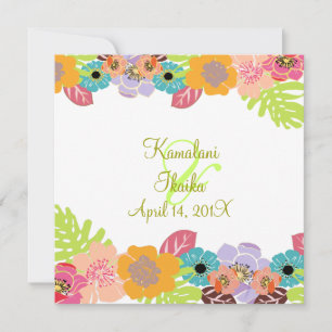 Invitation mariage tropical Ajouter votre arrière - plan