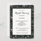 Invitation Mariage Tropical avec Feuilles Vertes (Devant)