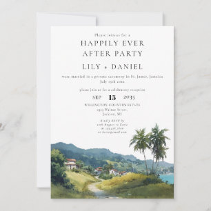 Invitation Mariage Tropical Caraïbes Heureux Pour Toujours
