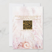 Invitation Mariage Tropical Chic Océan de Plage Code QR Maria (Dos)