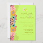 Invitation mariage tropical+customiser votre couleur arrière (Dos)