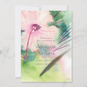 Invitation Mariage Tropical de Destination (Devant)