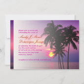 Invitation mariage tropical de PixDezines Hawaiian Sunset (Dos)