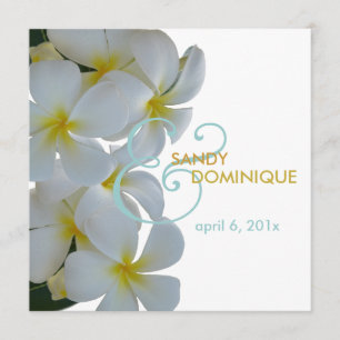 Invitation mariage tropical de Plumerias