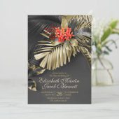 Invitation Mariage tropical du Jasmin de l'Ouest des Antilles (Debout devant)