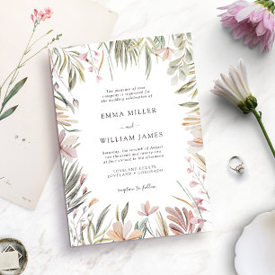 Invitation Mariage Tropical Élégant