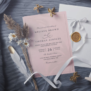 Invitation Mariage tropical élégant moderne Code QR Palmier r