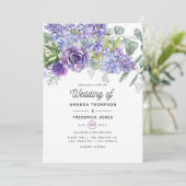 Invitation Mariage Tropical Eucalyptus Succulents (Debout devant)