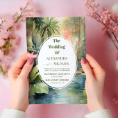 Invitation Mariage tropical floral