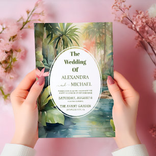 Invitation Mariage tropical floral