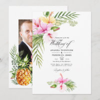 Mariage Tropical Floral Aloha Photo