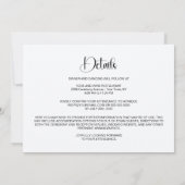 Invitation Mariage tropical Hibiscus Tout en Un (Dos)