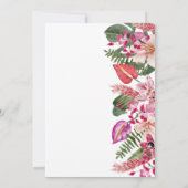 Invitation Mariage tropical moderne (Dos)