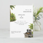 Invitation Mariage Tropical Nuptial Pour Les Couples (Debout devant)