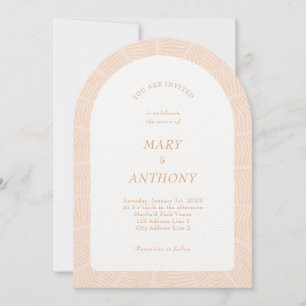 Invitation Mariage tropical orange