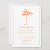 Invitation Mariage Tropical Palm Tree (Devant)
