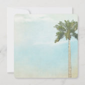 Invitation Mariage Tropical Palm Tree (Dos)