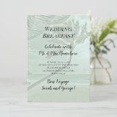 Invitation Mariage Tropical Petit-Déjeuner Nouveau-Mis Envoye (Debout devant)