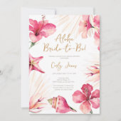 Invitation Mariage Tropical Rose Aloha (Devant)