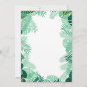 Invitation Mariage Tropical | Rose Foncé Ananas (Dos)