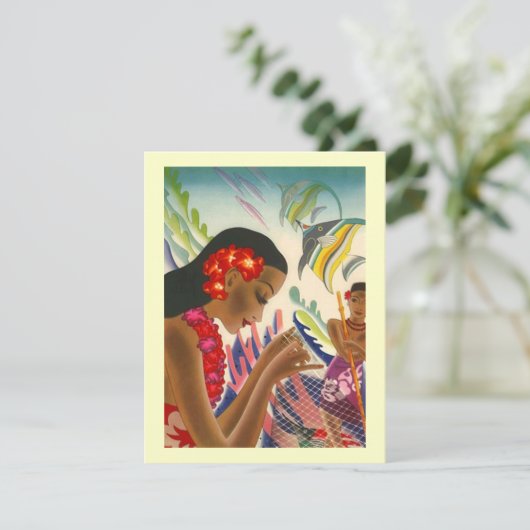 Invitation Mariage Tropical Sauvegarder La Date Luau Annonces (Debout devant)