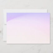 Invitation Mariage Tropical Slick Ombre Gradient Purple Mist (Dos)
