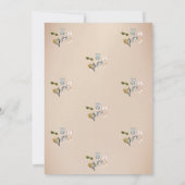 Invitation Mariage Tropical sur la Plage (Dos)