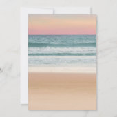 Invitation Mariage tropical sur la plage au coucher du soleil (Dos)