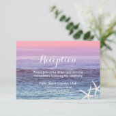 Invitation Mariage Tropical sur la Plage avec Etoile de Mer R (Debout devant)