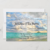 Invitation Mariage Tropical Turquoise Paradise (Devant)
