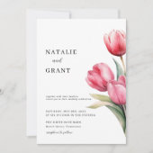Invitation Mariage Tulip de printemps (Devant)
