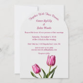 Invitation Mariage Tulip Jardin rose (Devant)