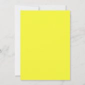 Invitation Mariage Turquoise et Jaune Citron (Dos)