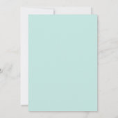 Invitation Mariage Turquoise Violet Ranunculus Eucalyptus (Dos)