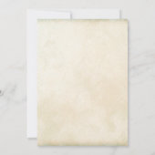 Invitation Mariage Typographie Vintage (Dos)