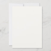 Invitation Mariage Typographique Minimaliste (Dos)