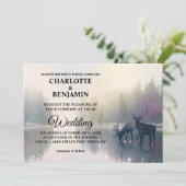 Invitation Mariage unique de conte de fées dans une forêt enc (Debout devant)