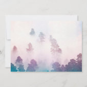 Invitation Mariage unique de conte de fées dans une forêt enc (Dos)
