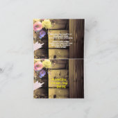 Invitation mariage unique en bois texturé (Intérieur)