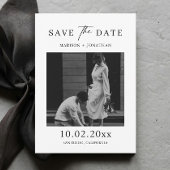 Invitation Mariage unique Enregistrer la photo Date